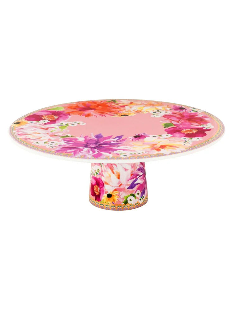 Maxwell & Williams Teas & C's Dahlia Daze Footed Cake Stand, Pink