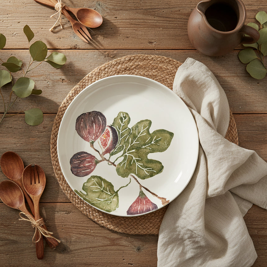 Bliss Home Fig Round Shallow Serving Dish