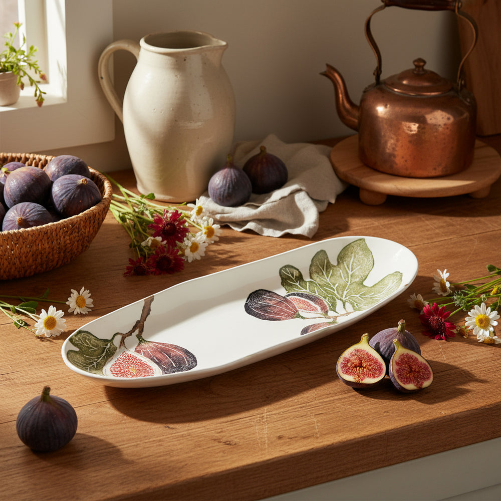 Bliss Home Fig Oval Shallow Platter