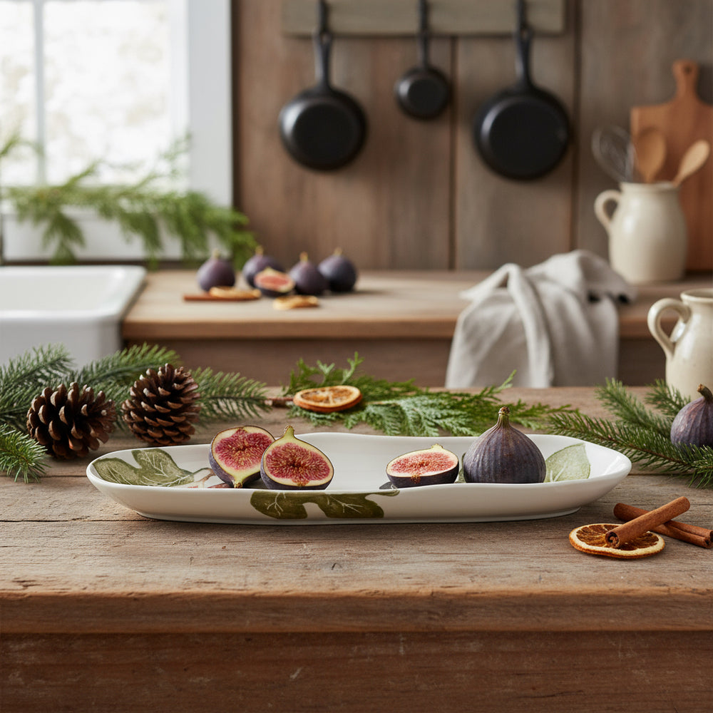 Bliss Home Fig Oval Shallow Platter