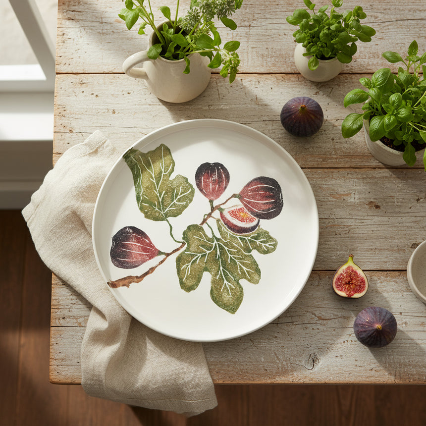 Bliss Home Fig Round Shallow Serving Platter