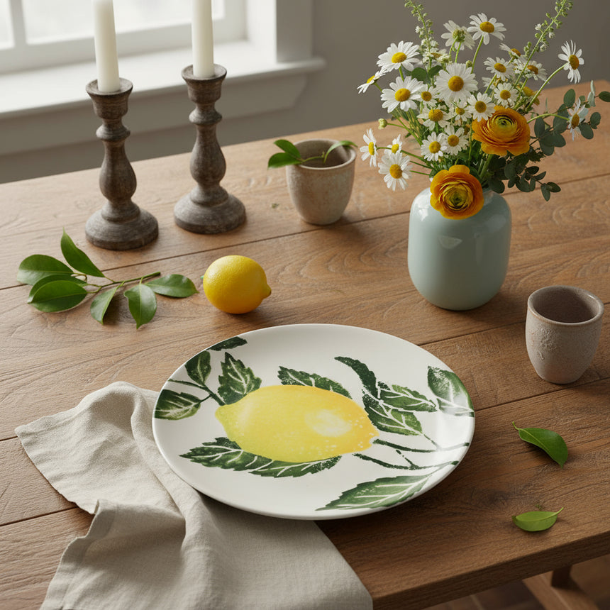 Bliss Home Side Plate, Lemons