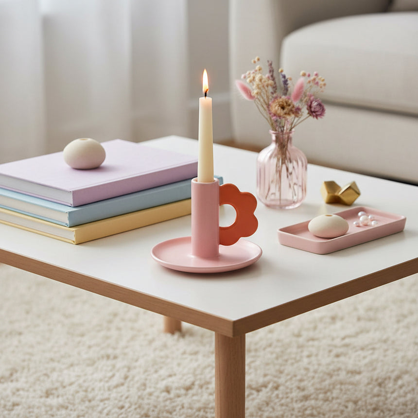 Caroline Gardner Flower Candle Holder