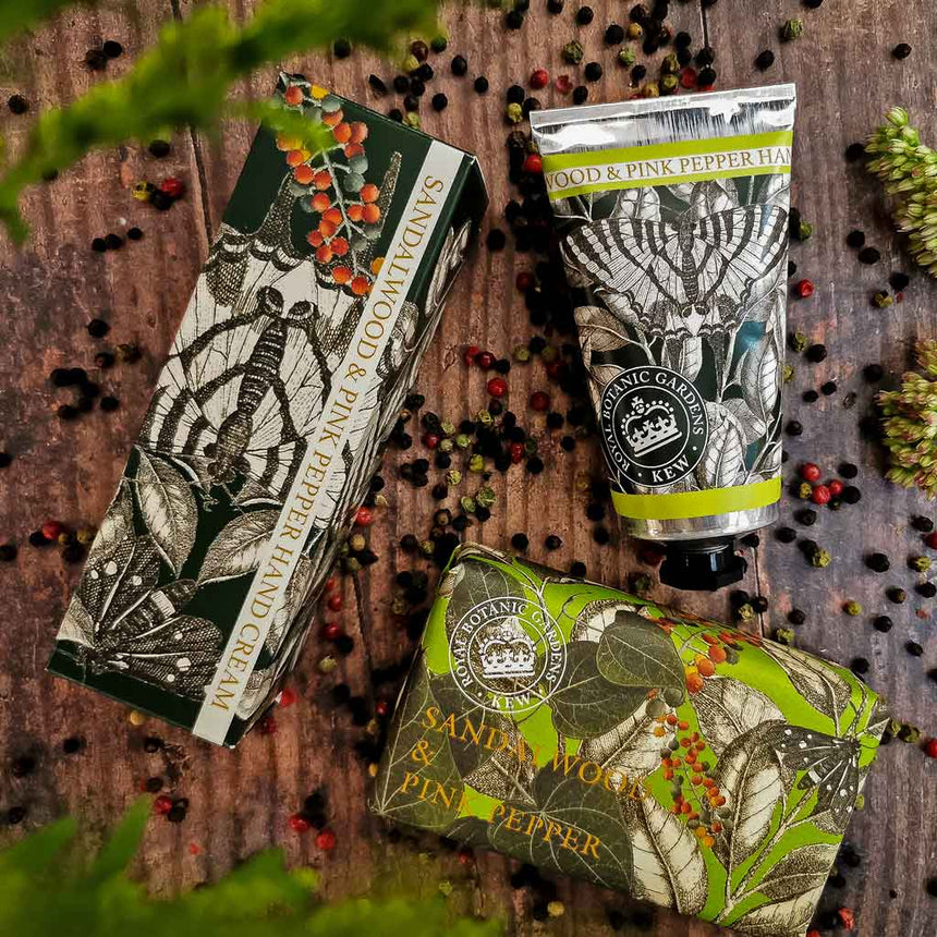 The English Soap Company Kew Gardens, Sandalwood And Pink Pepper Soap
