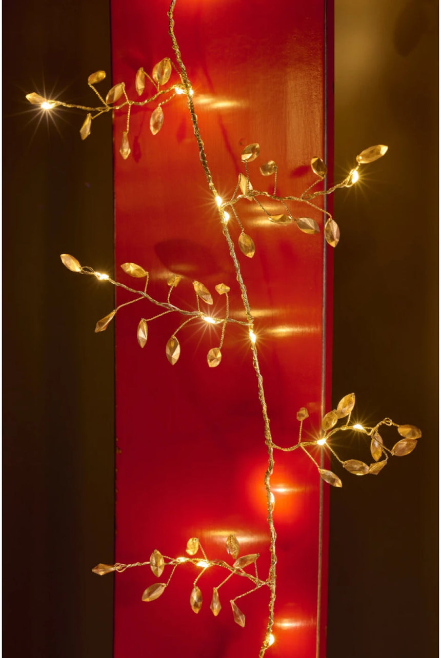 Folia Gold Leaves LED Fairy Light (Battery Powered )