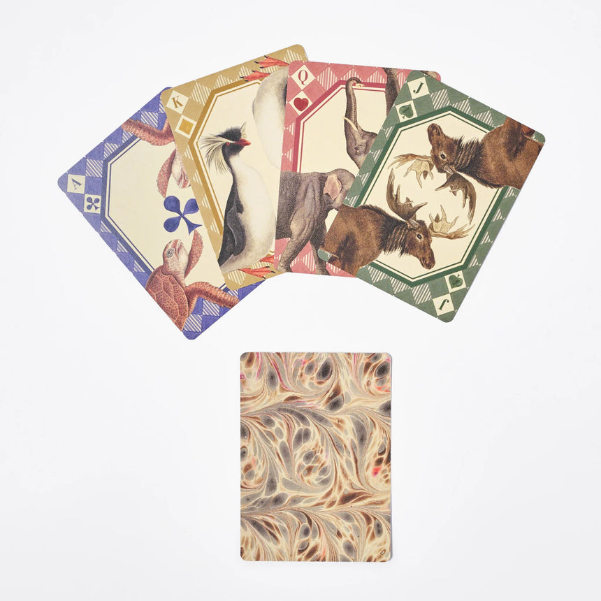 Roomytown Single Playing Card Deck, Animal Kingdom