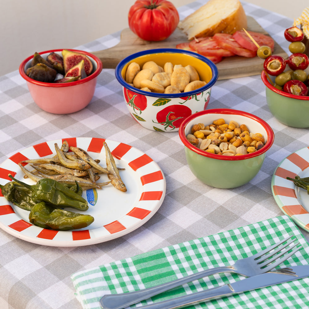 Talking Tables Bon Appetit Fish Enamel Side Plate, (20CM)