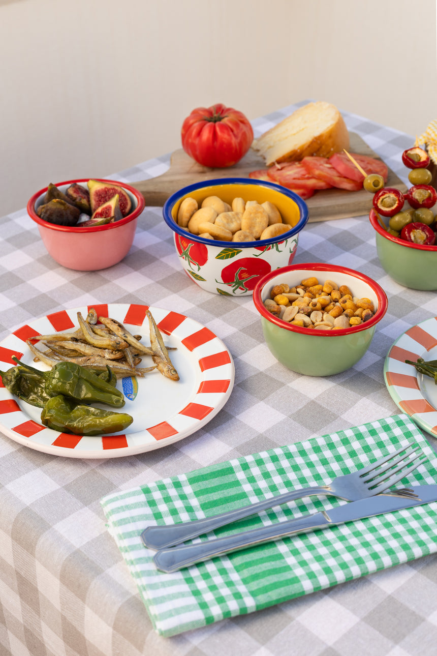 Talking Tables Bon Appetit Fish Enamel Side Plate, (20CM)