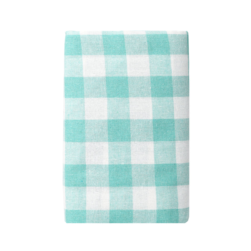 Talking Tables Bon Appetit Gingham Cotton Tablecloth, Mint