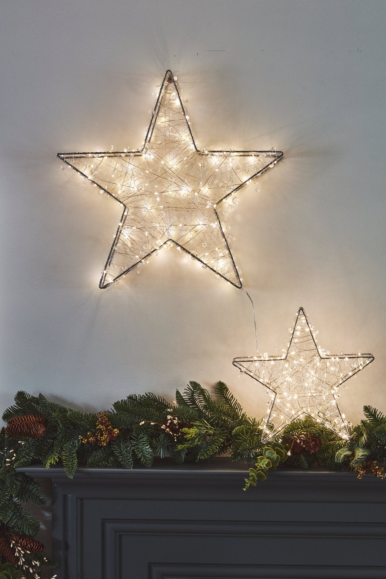 Galaxy Mini Star LED Light 20 CM, Silver