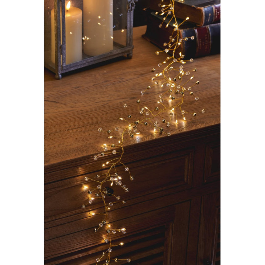 Golden Glow LED Fairy Lights (Battery Powered)