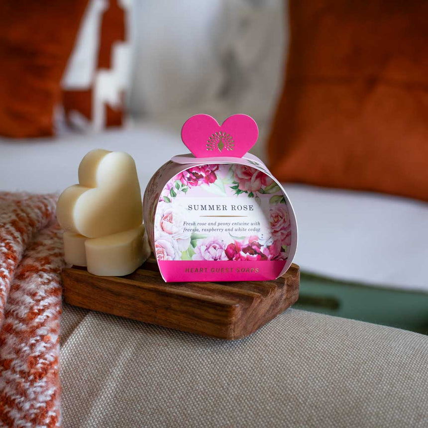 The English Soap Company Heritage , Summer Rose Mini Heart Soap