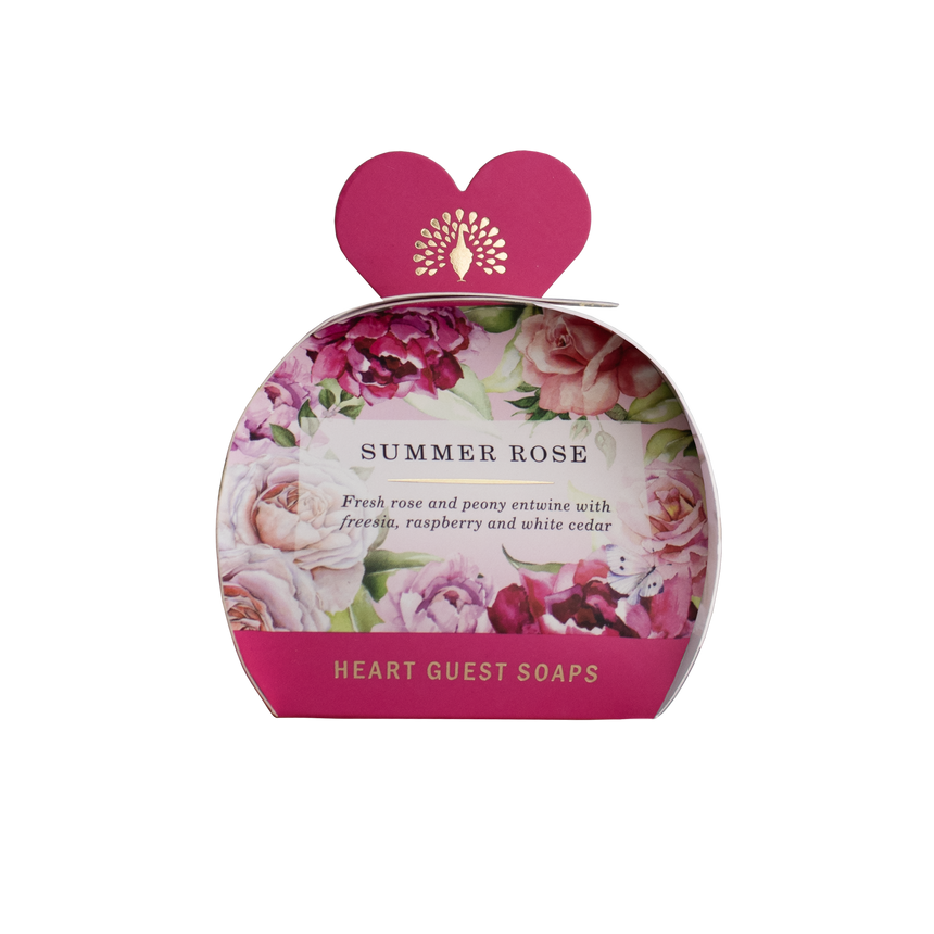 The English Soap Company Heritage , Summer Rose Mini Heart Soap