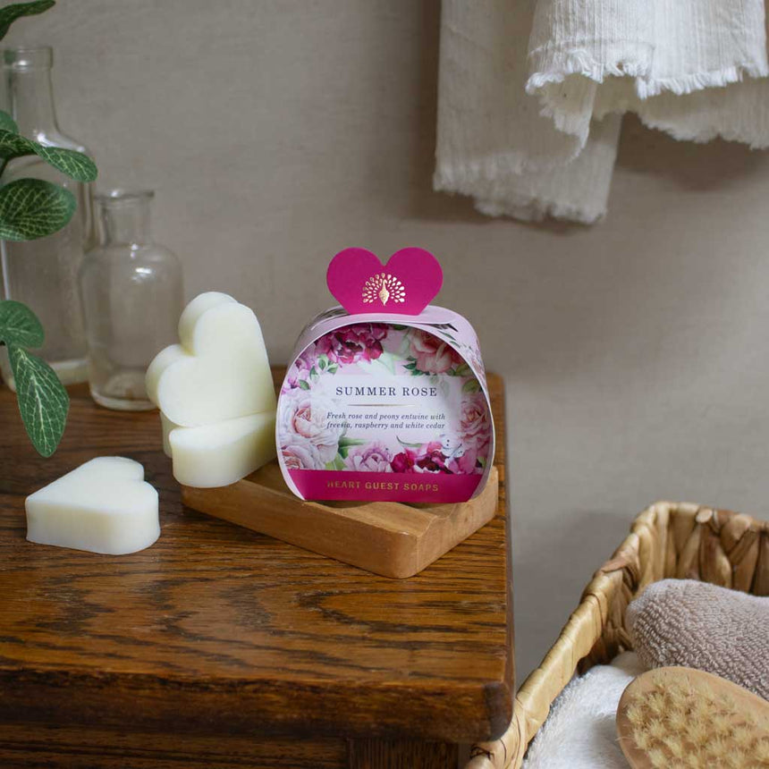 The English Soap Company Heritage , Summer Rose Mini Heart Soap