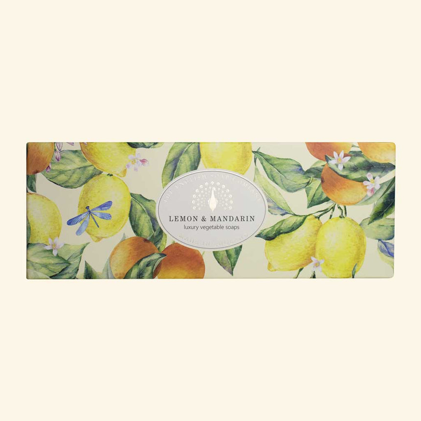 The English Soap Company Heritage Collection, Lemon & Mandarin ( Triple Soap Gift Box )