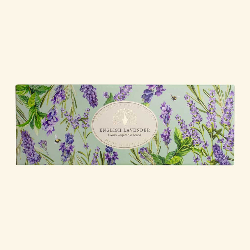 The English Soap Company Heritage Collection, English Lavender (Triple Soap Gift Box)