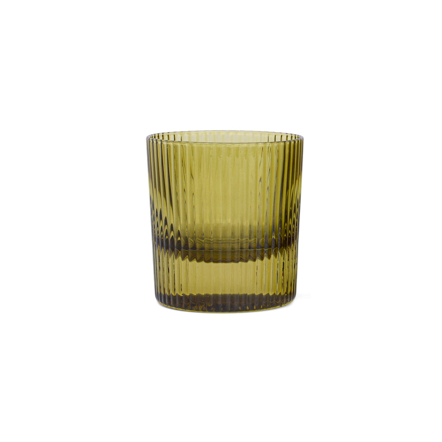 Here's How the Scout Lowball Glass, Olive (Set of 2)