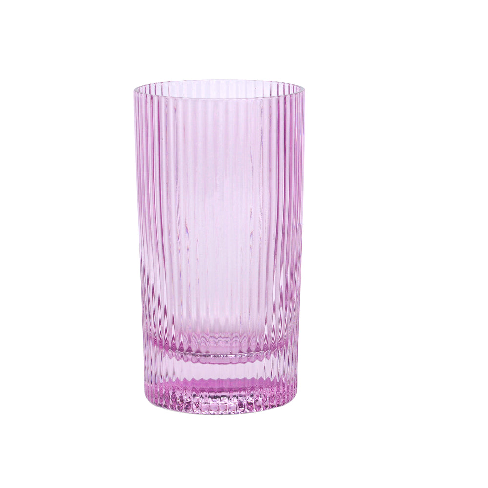 Here's How Stella Highball Glass, Lilac ( Set of 2)