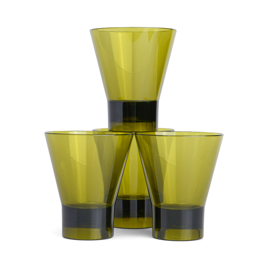 Here's How Gilda Acrylic Tumblers, Olive  (Set of 4)