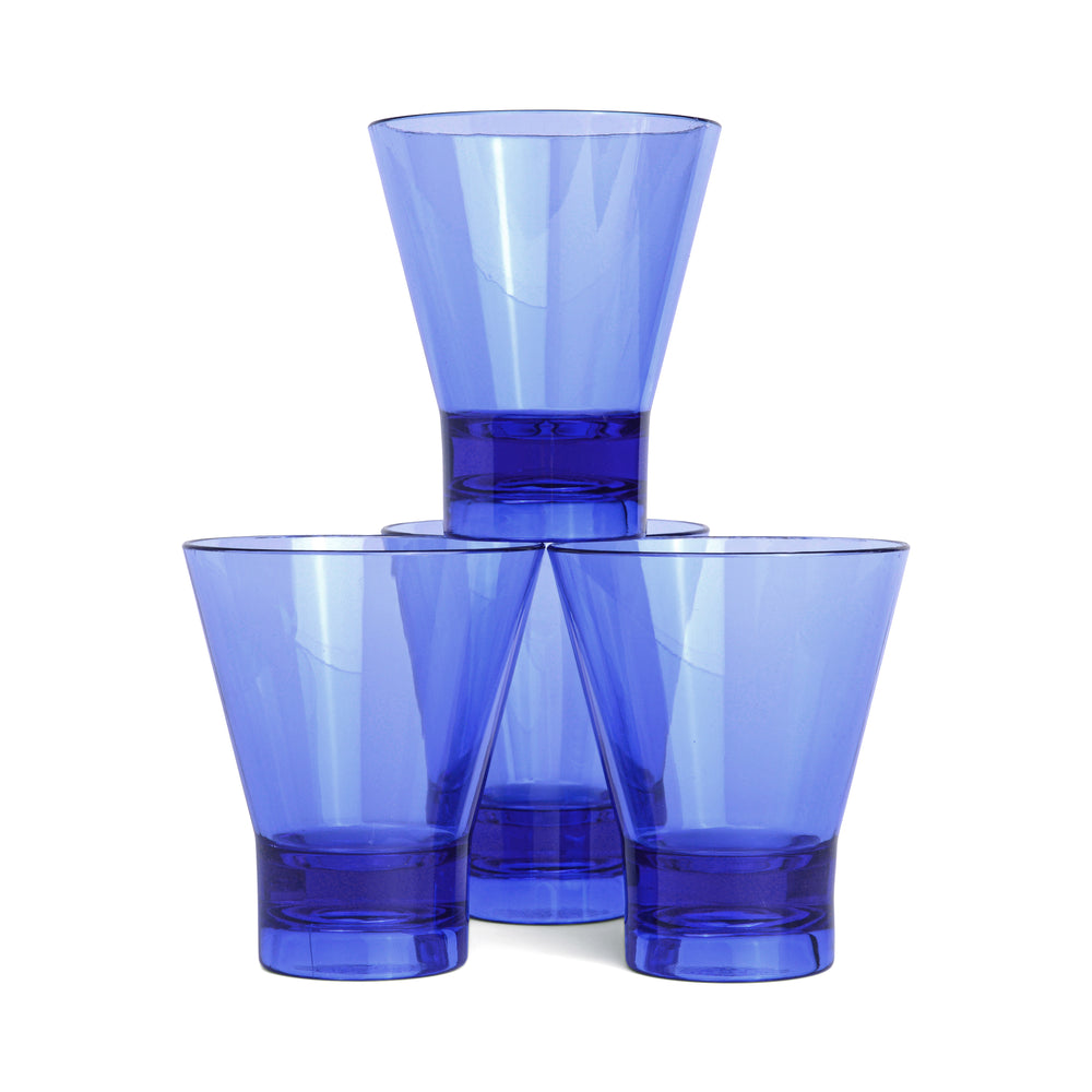 Here's How Gilda Acrylic Tumblers, Cobalt (Set of 4)