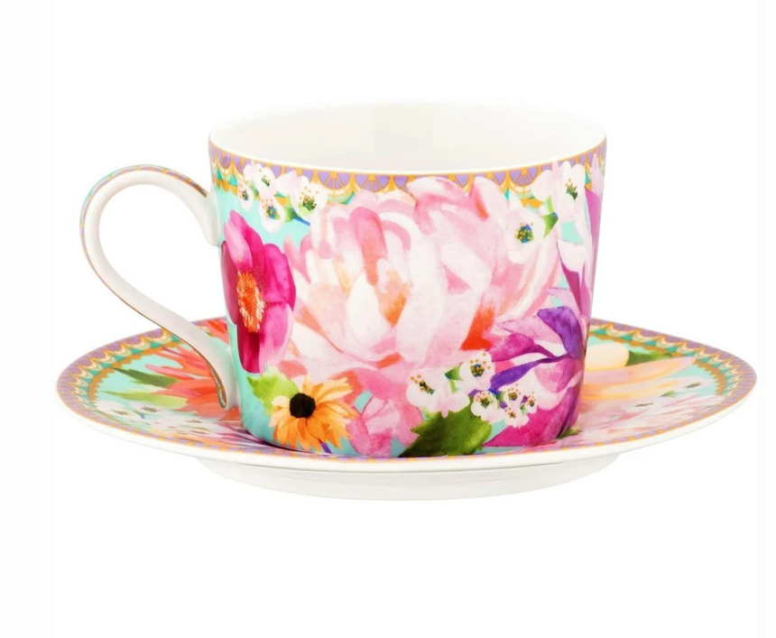 Maxwell & Williams Teas & C’S Dahlia Daze Cup & Saucer, Sky