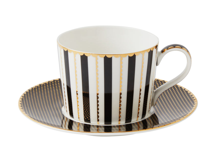 Maxwell & Williams Teas & C's Regency Cup & Saucer Set, Black