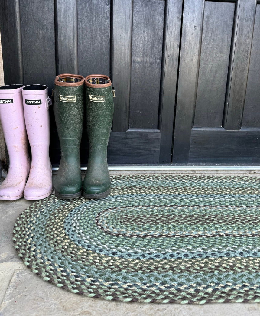 The Braided Rug Company Oval Jute Rug, Hedgerow