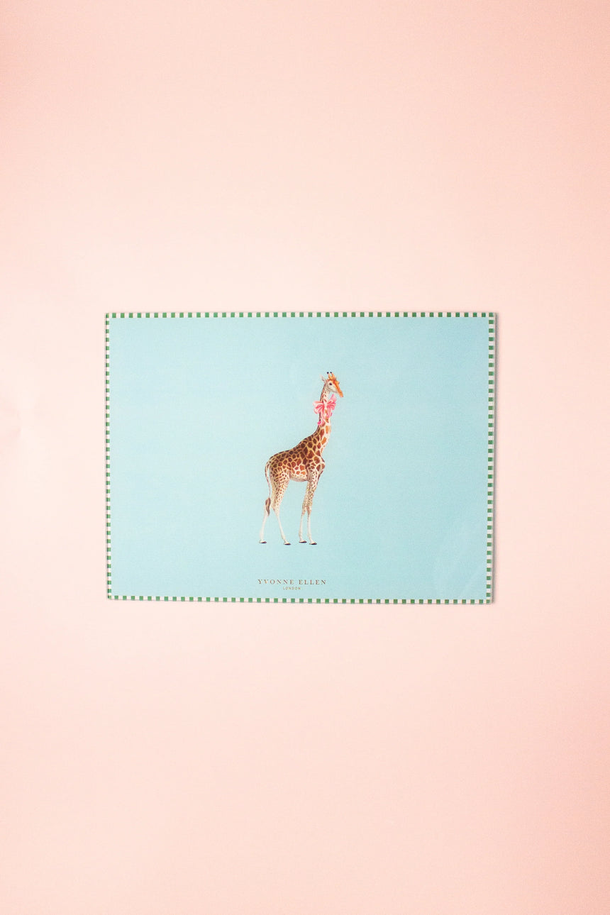 Yvonne Ellen Glass Worktop Saver, Giraffe