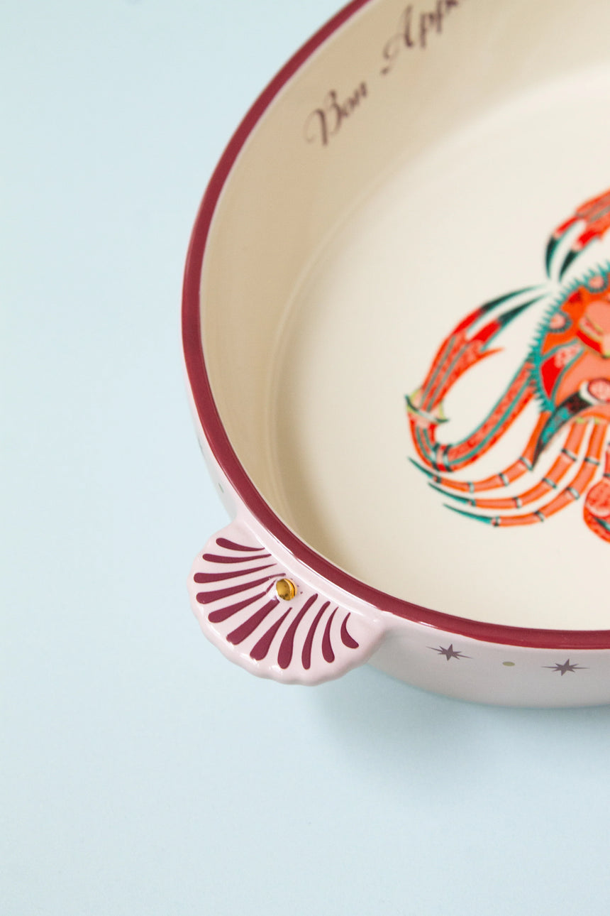 Yvonne Ellen Crab Oval Ceramic Roaster