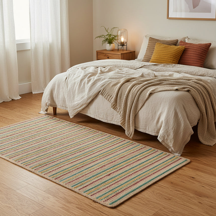 The Braided Rug Company Ikat Rectangle Jute Rug