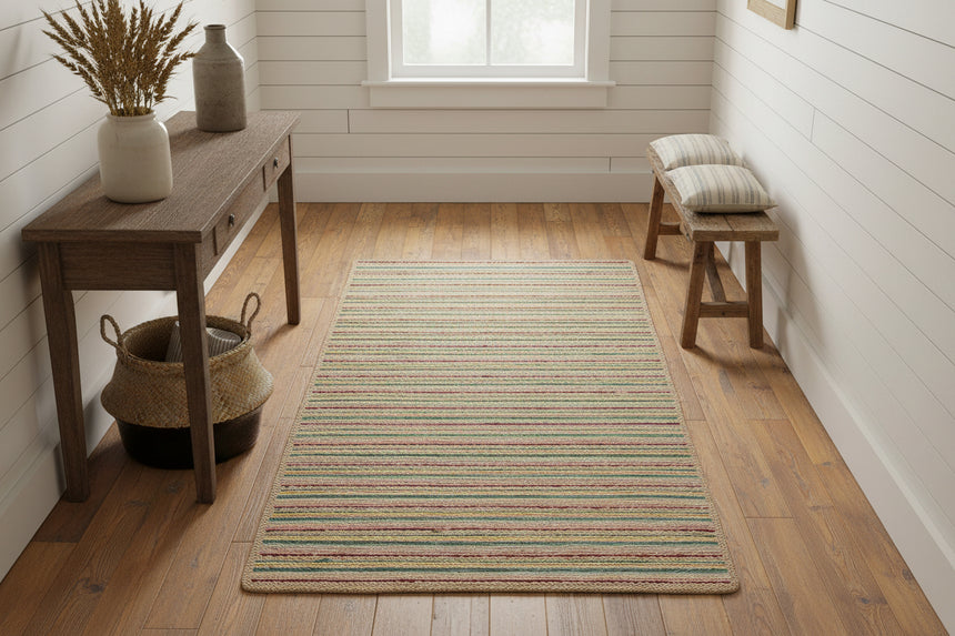 The Braided Rug Company Ikat Rectangle Jute Rug