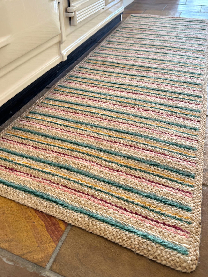 The Braided Rug Company Ikat Rectangle Jute Rug