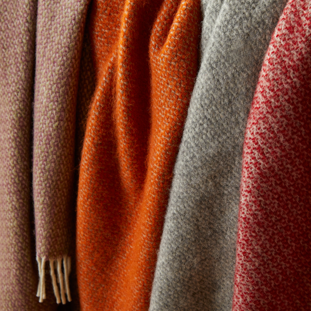 Tweedmill Illusion Pure New Wool Throw, Grey