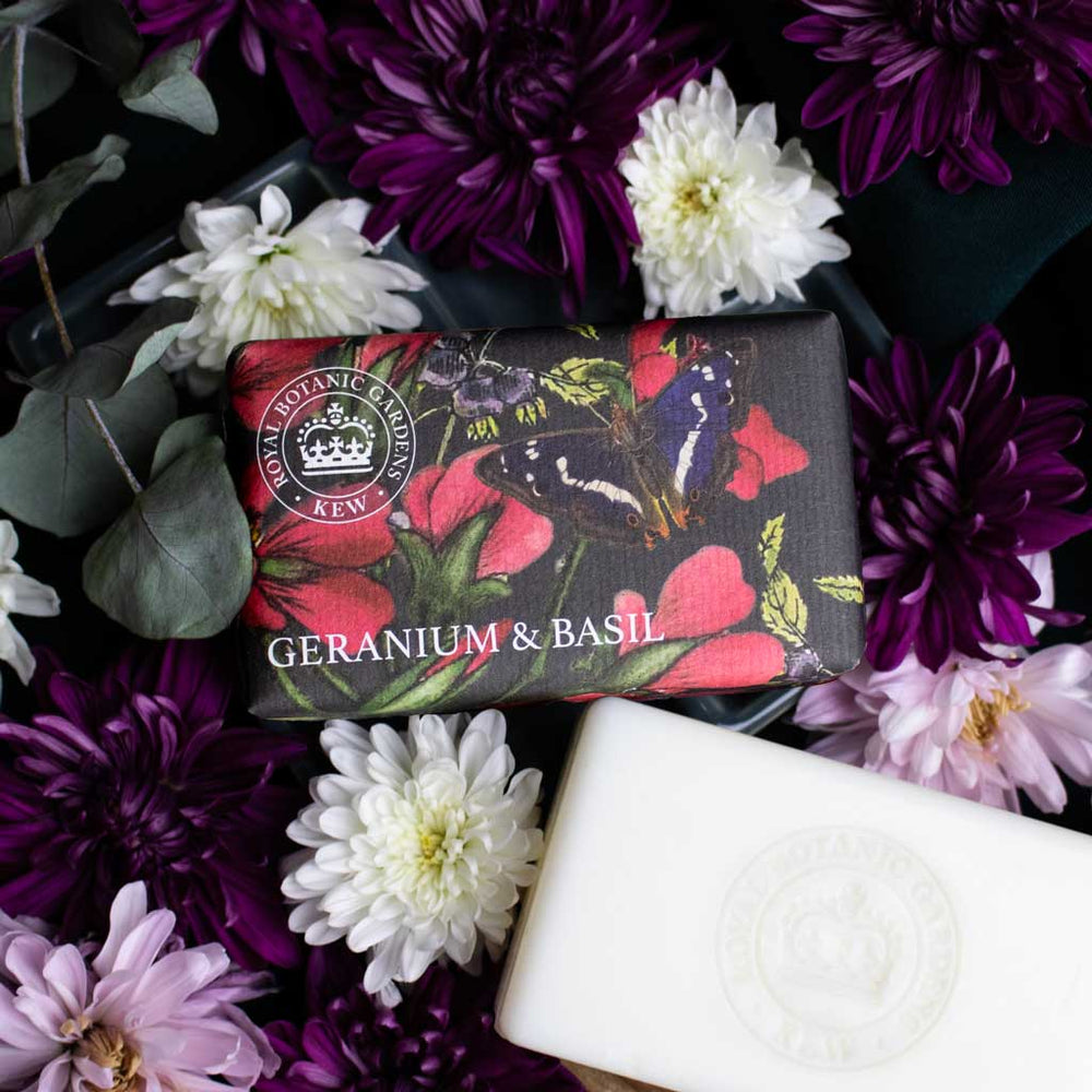 The English Soap Company Kew Gardens, Geranium And Basil Soap