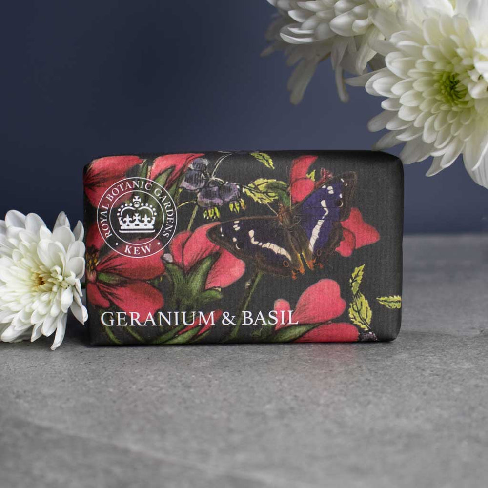 The English Soap Company Kew Gardens, Geranium And Basil Soap
