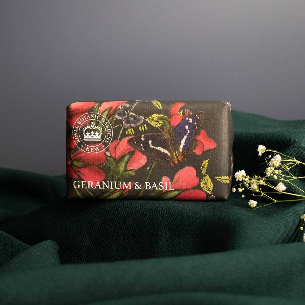 The English Soap Company Kew Gardens, Geranium And Basil Soap