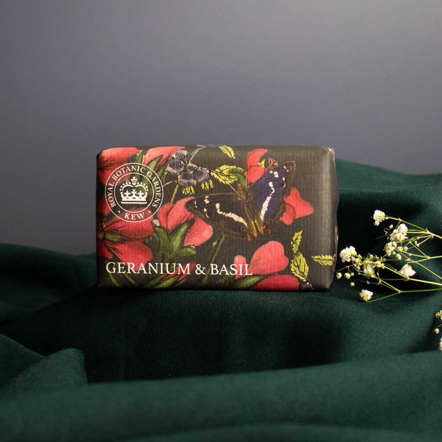 The English Soap Company Kew Gardens, Geranium And Basil Soap