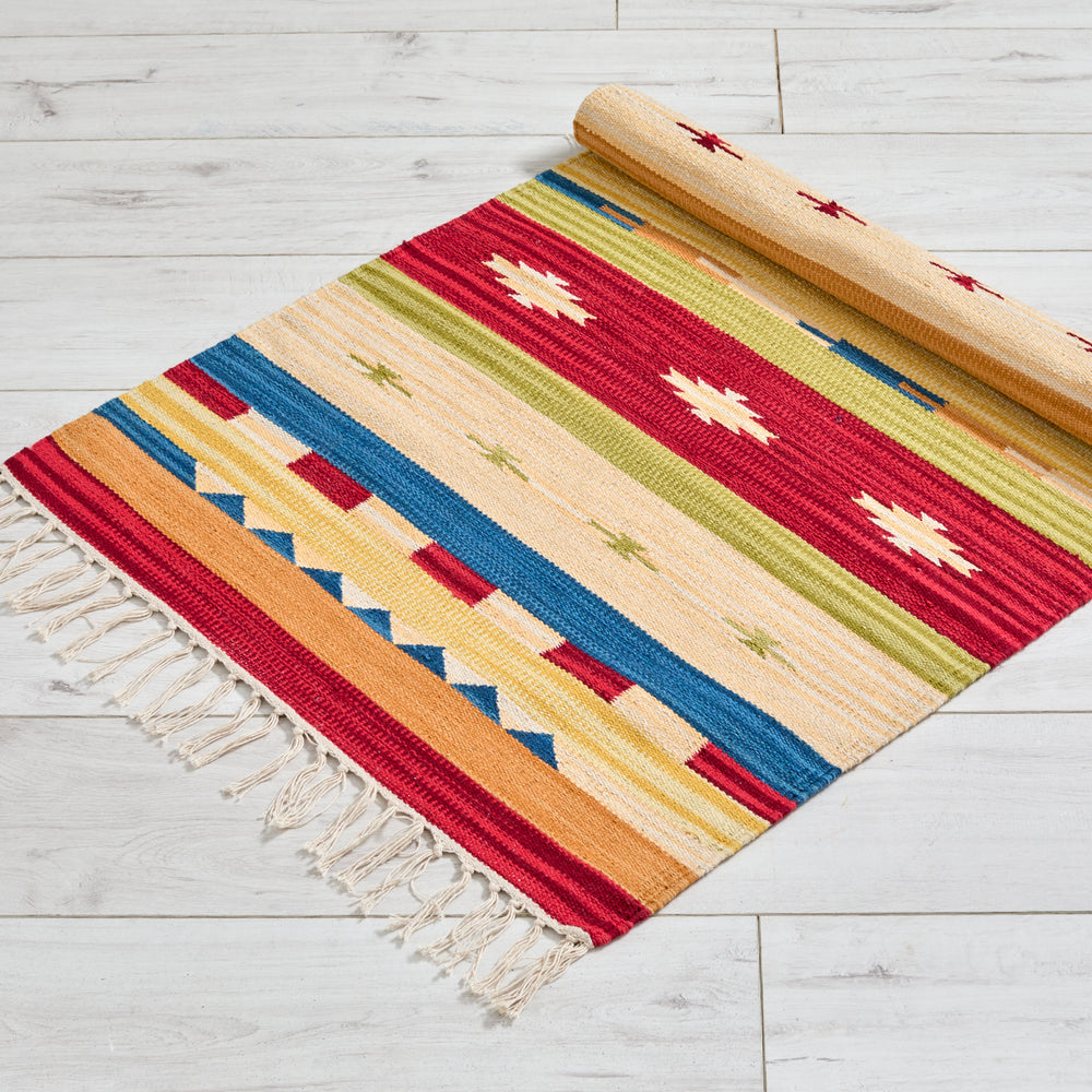 Walton & Co Kilim Wide Stripe Cotton Rug