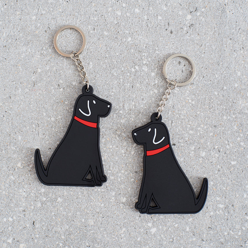Sweet William Black Labrador Keyring