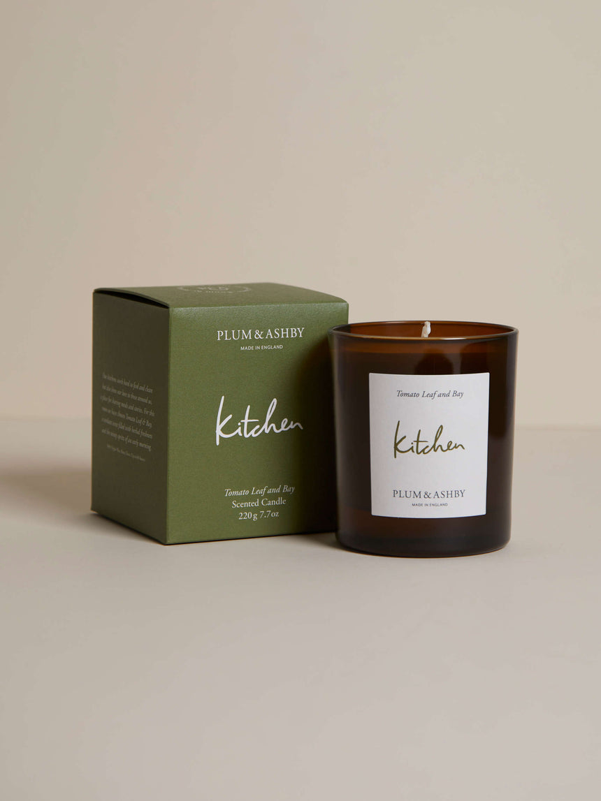 Plum & Ashby Kitchen ,Tomato Leaf & Bay Scented Candle