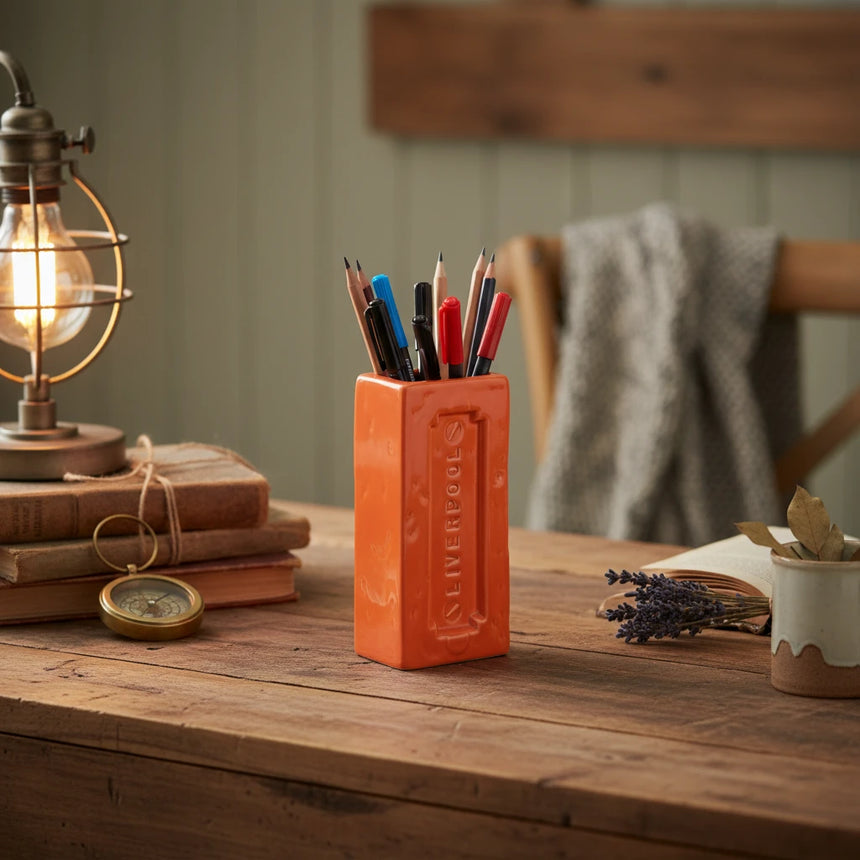 Liverpool Brick Vase, Orange