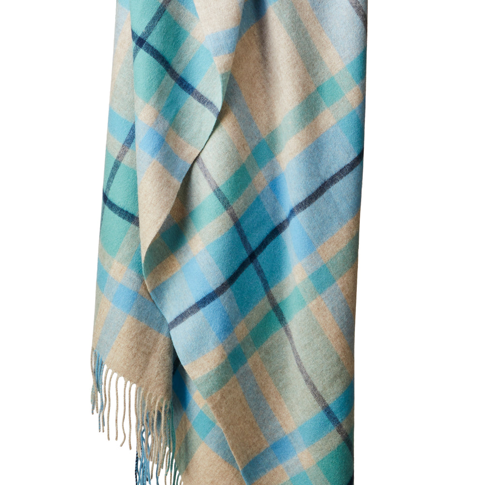 Tweedmill Lambswool Throw, Bright Check, Skye