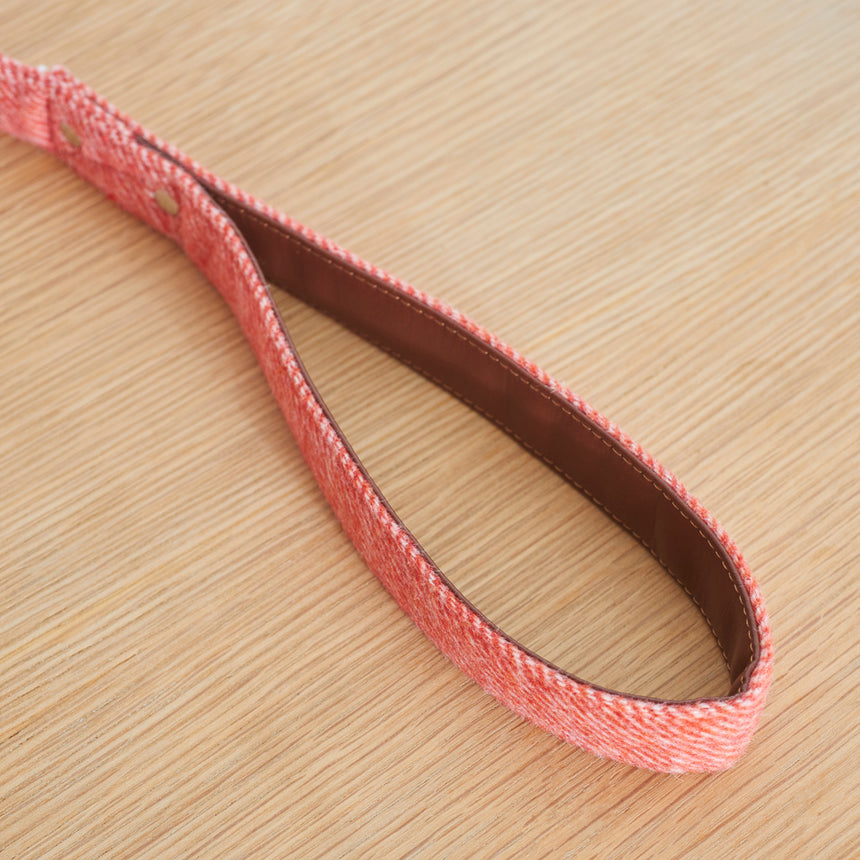 Sweet William Tweed Dog Lead, Orange