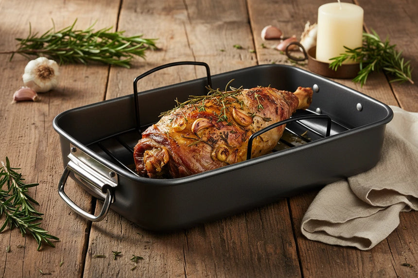 Luxe Kitchen Roasting Pan & Rack 40 CM
