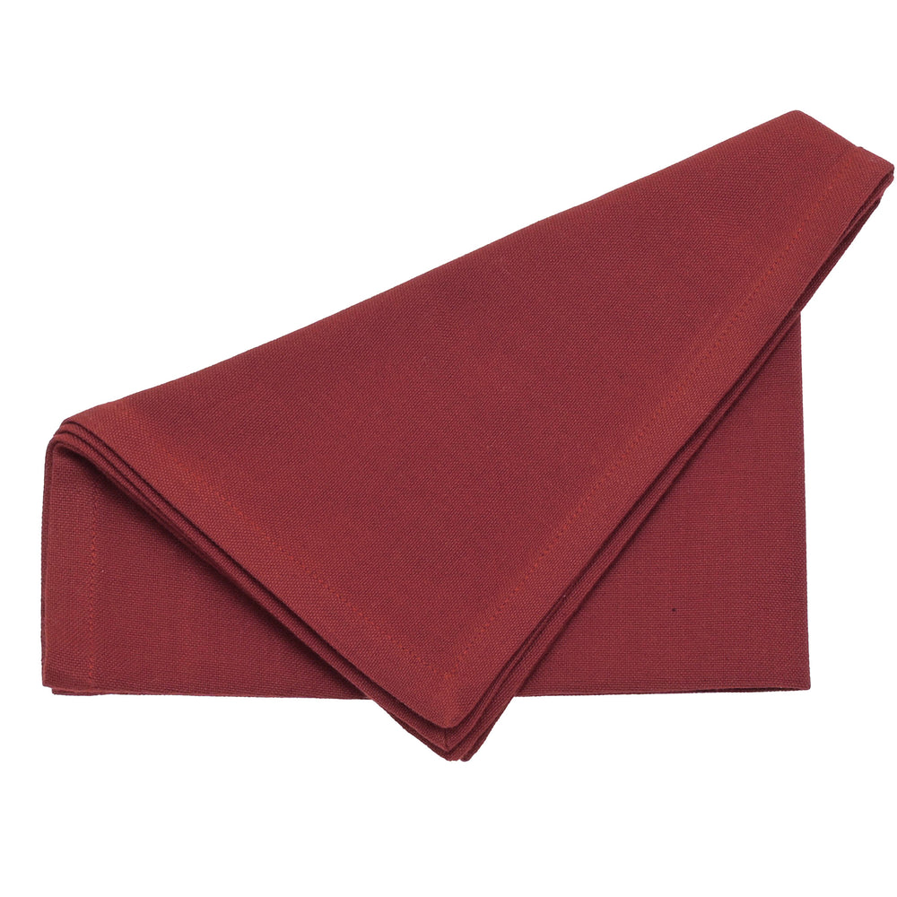 Walton & Co Cotton Napkins, Merlot  (Set Of 4)