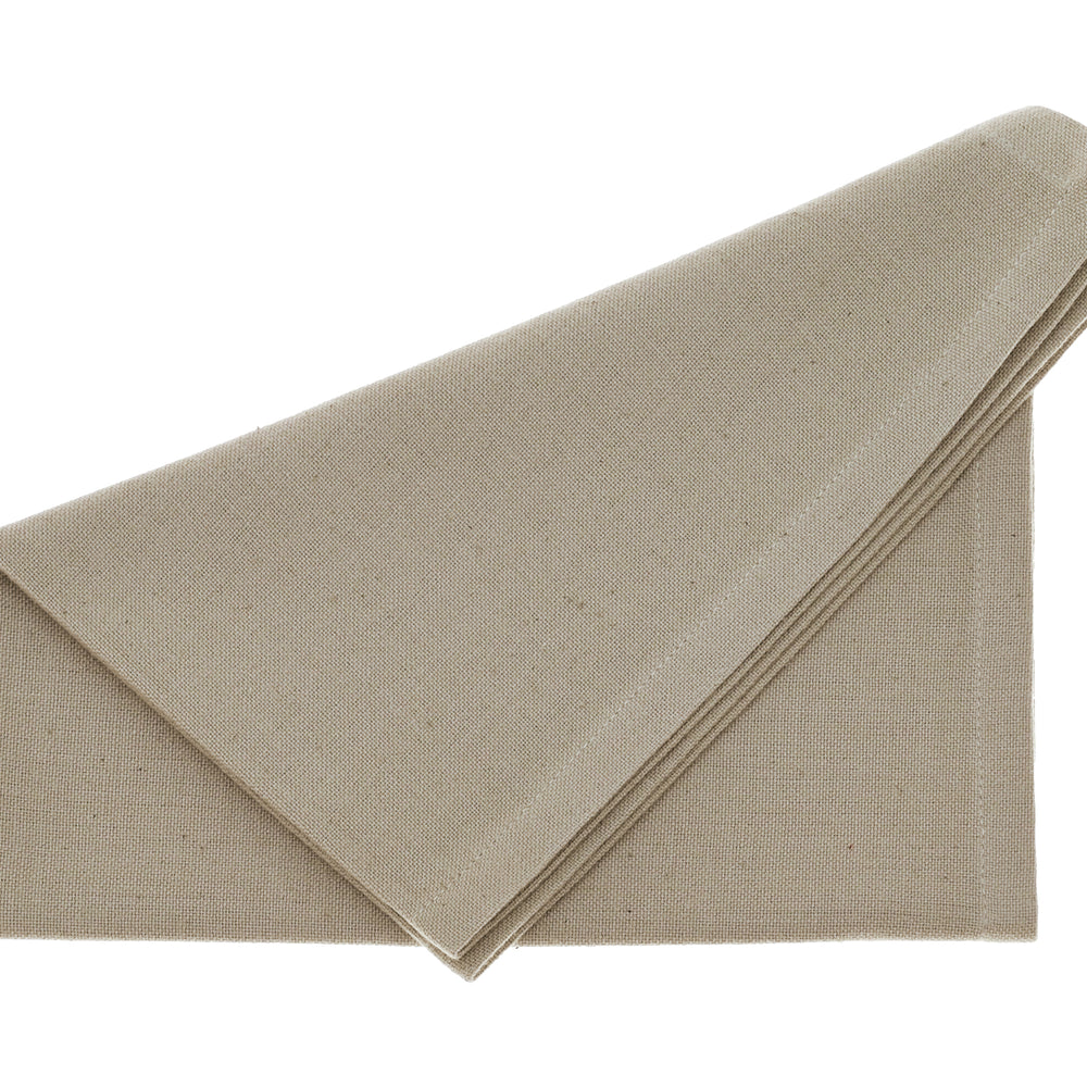 Walton & Co Cotton Napkins, Stone (Set Of 4)
