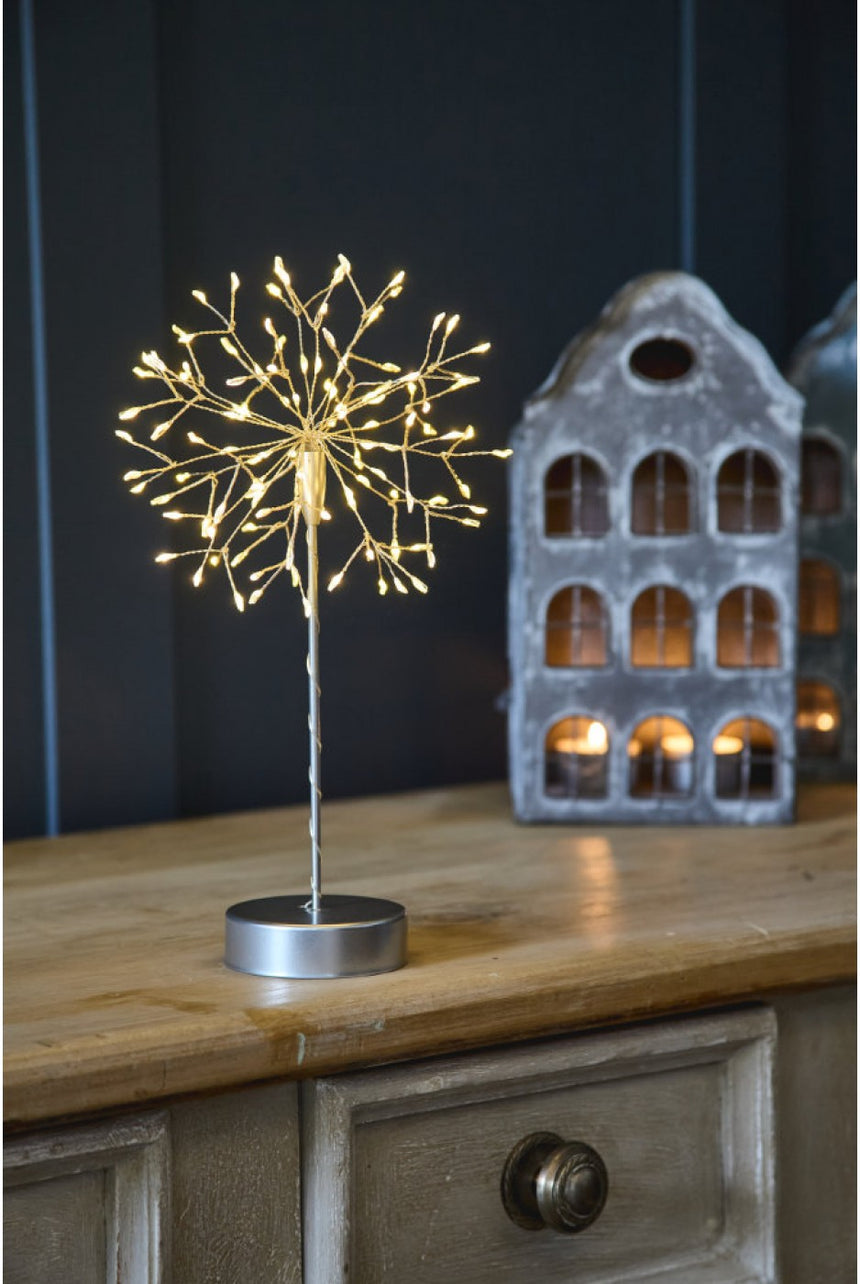 Dandelion Mini Table LED Fairy Light, Silver