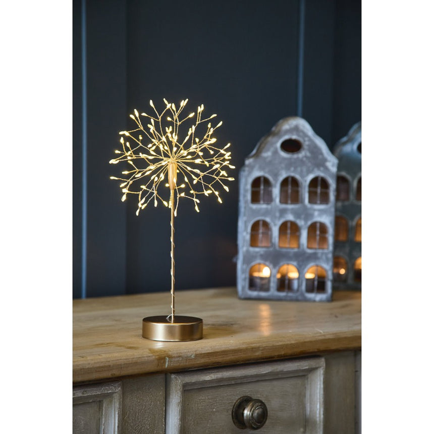 Dandelion Mini Table LED Fairy Light, Gold