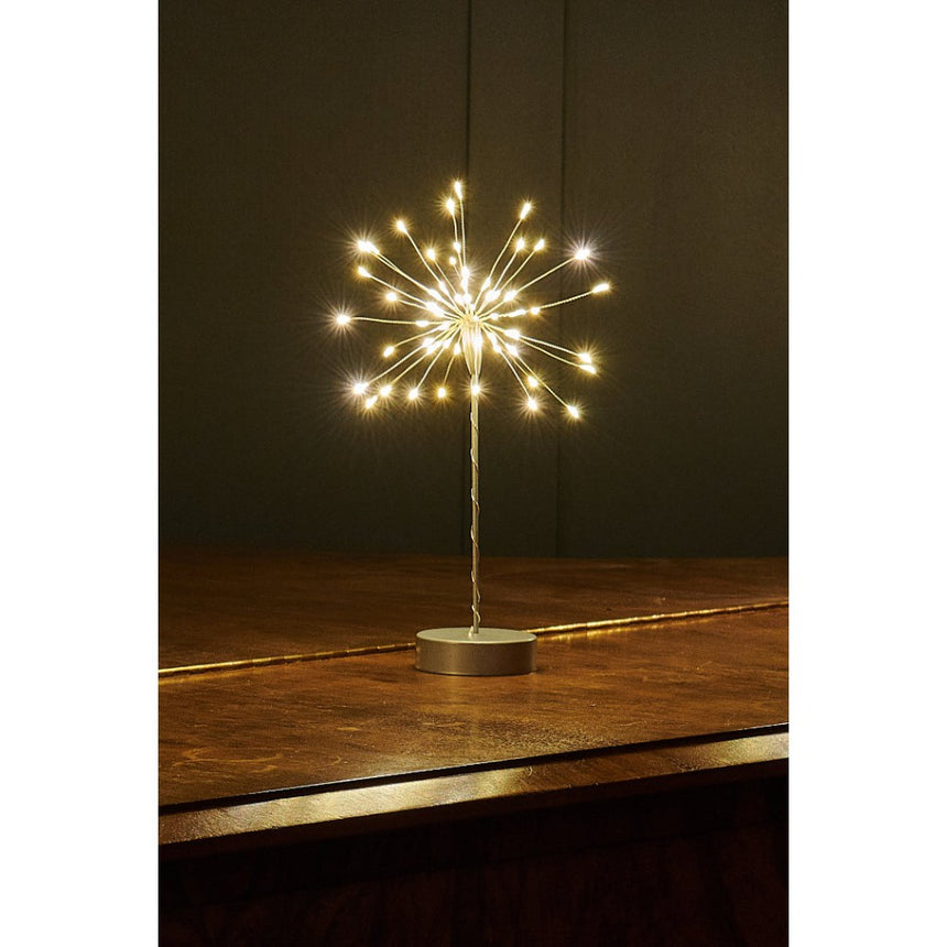 Starburst Mini Table LED Fairy Light, Silver
