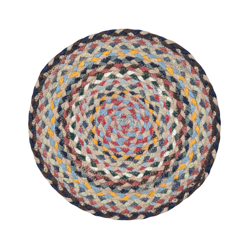 The Braided Rug Company Jute placemats, Misty Blue (Set Of 6)